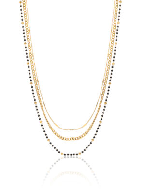 Collana Triplo Filo Perline