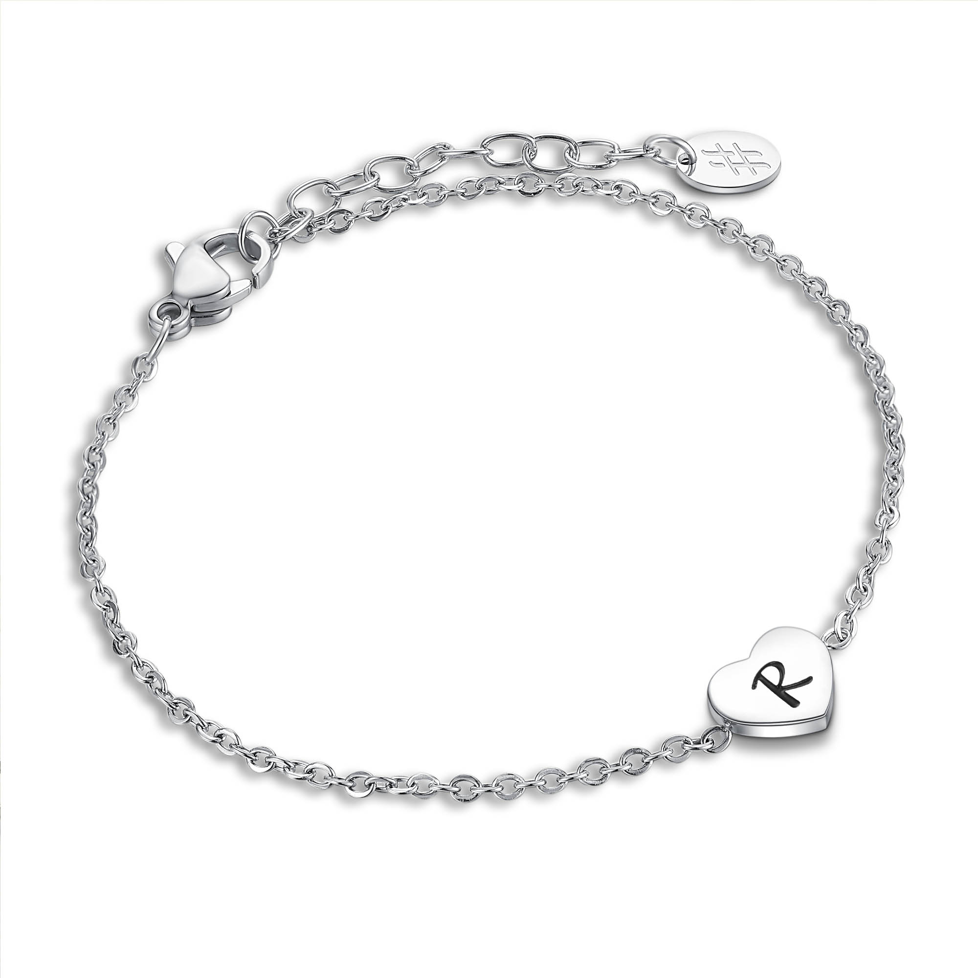 Bracciale Cuore Iniziale 1 Bracciale Iniziale
