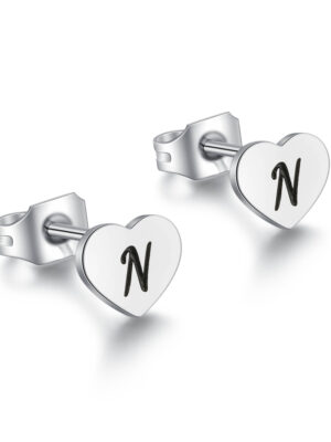 Orecchini Cuore Lettera