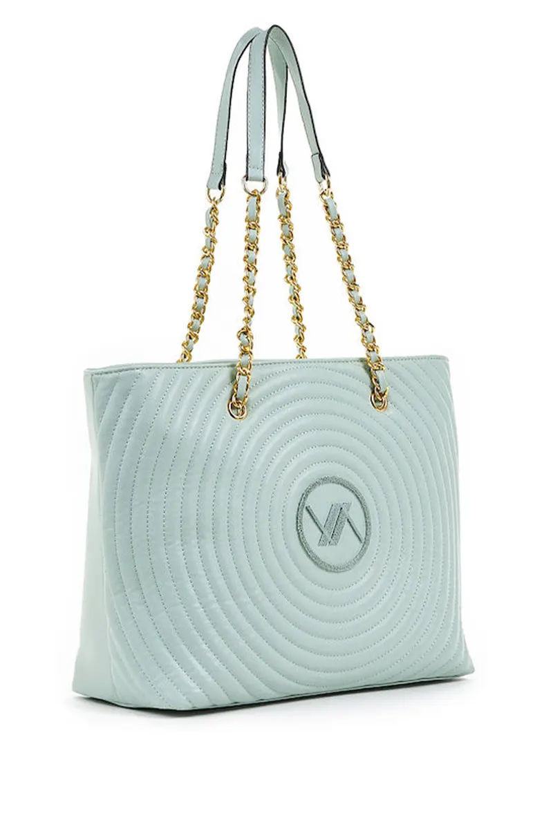 Shopping Valentina 4 Verde Fashion BORSA A SPALLA LIGHT BLUE 16 0006806 You Store Official borse
