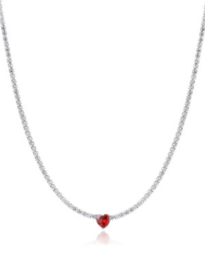 Collana Tennis Cuore