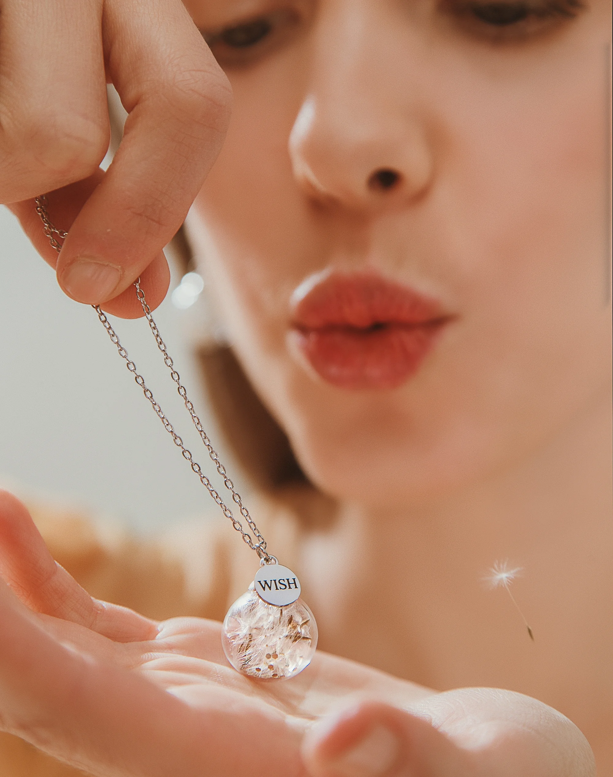 Collana dei desideri Make your wish “Soffione” 3 GDC005 Collana dei desideri Make your wish Soffione CROP