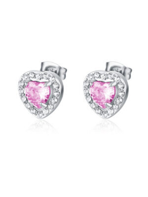 Orecchini Cuore Rosa