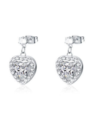 Orecchini Cuore Cristallo