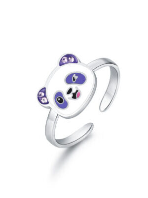 Anello Panda Brillante Bambina