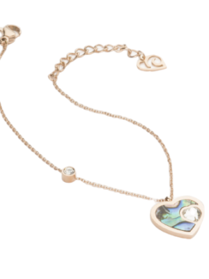 Bracciale Cuore madreperla blu