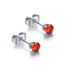 orecchini punto luce rosso