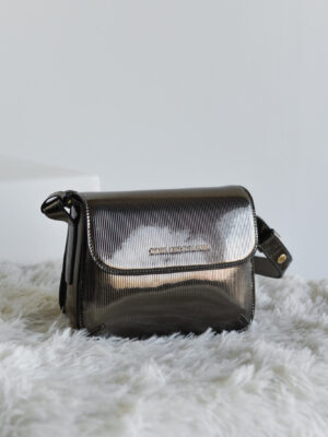 BORSA A TRACOLLA COVER COLOR ARGENTO METALLIZZATO