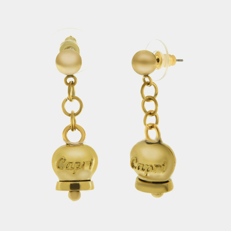 Orecchini Campanella Dorata - Amo Capri