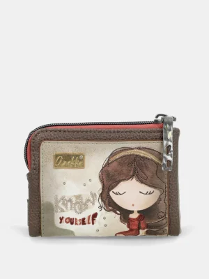 Portamonete piccolo flessibile RFID Muse Anekke