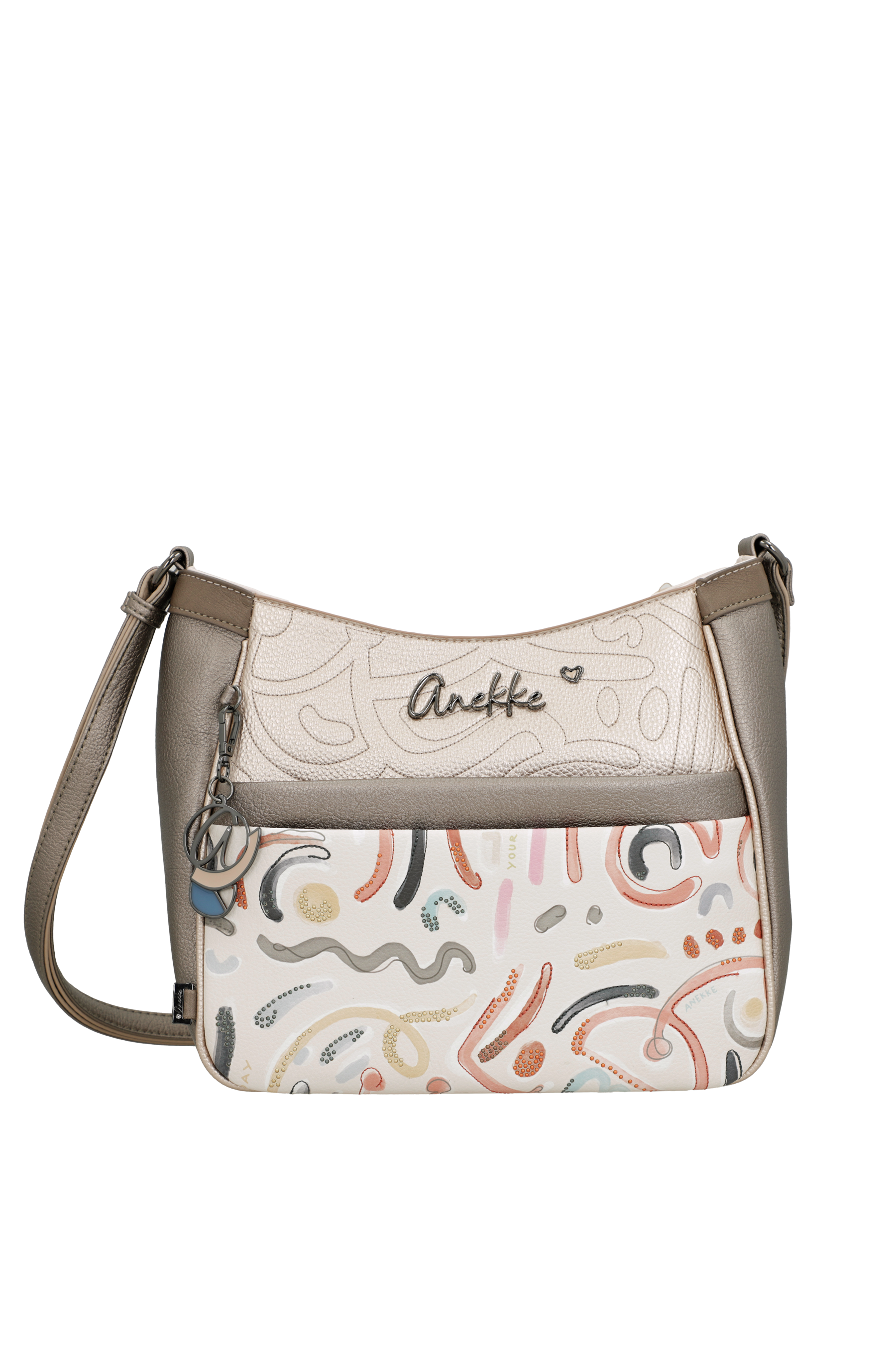 Borsa a tracolla con stampa Olympia Anekke