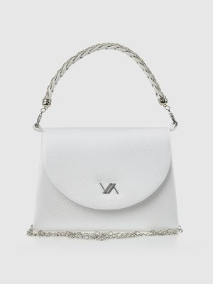 Borsa Clutch Elegante con Manico Gioiello e Strass