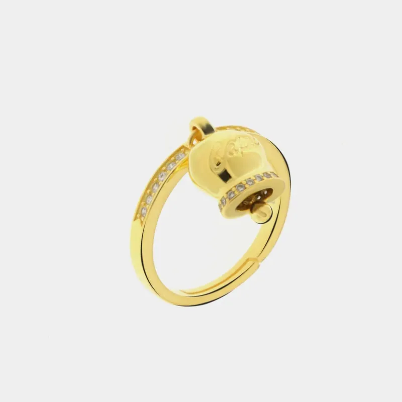 Anello in Argento 925 con Campanella  Amo Capri