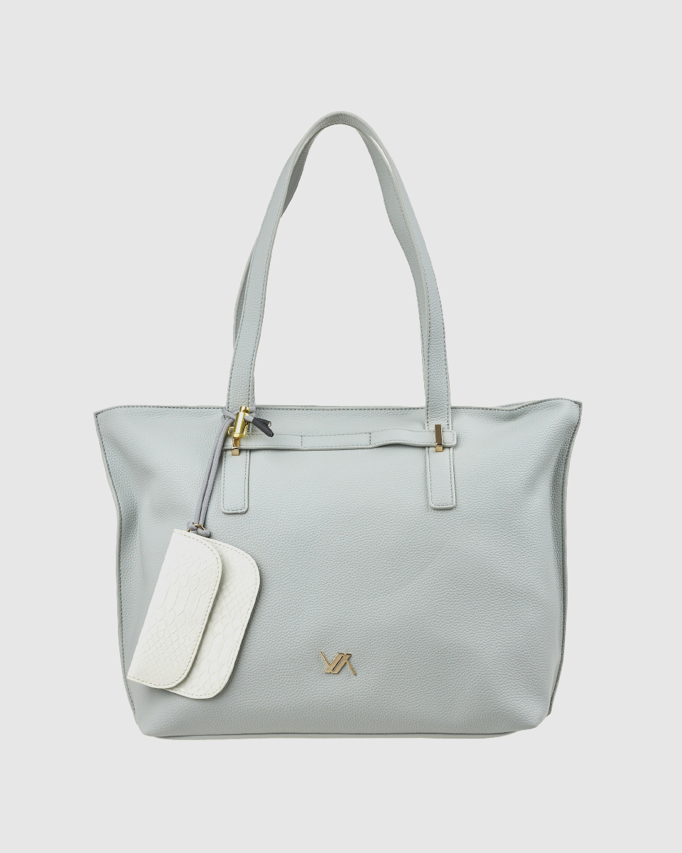 Borsa a Spalla Tote VerdeFashion con Pochette Coordinata