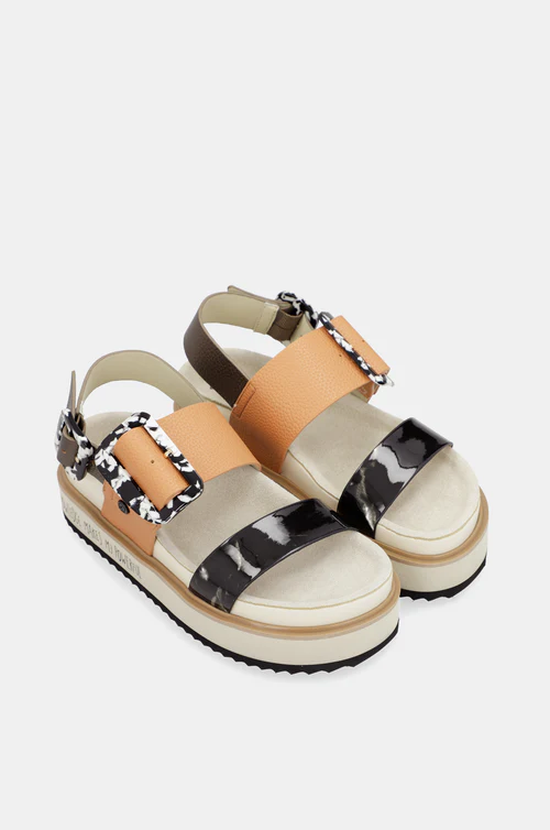 Sandali con platform arancioni e neri Anekke 3 42381 731 3