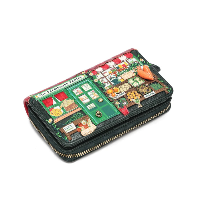 Vendula London - The Farmhouse Pantry Portafoglio medio con zip 3 F58283641 Verde2