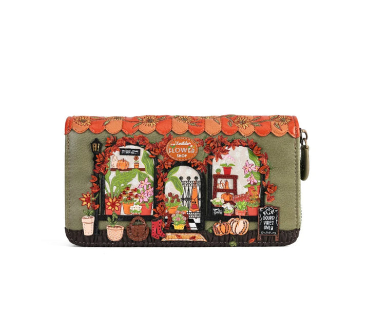 Vendula London – Flower Shop Amber Edition Portafoglio grande con zip