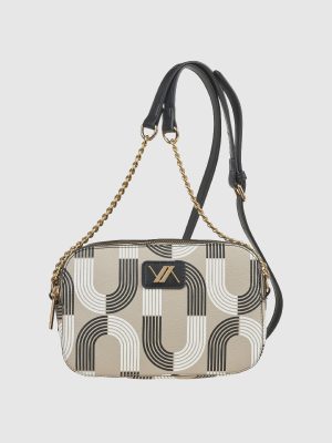 Camera bag in ecopelle stampa geometrica | Verde Fashion