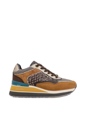 Sneaker marroni stampate Anekke