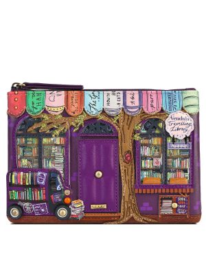 The Vendula Travelling Library Bookshop - Portamonete con zip